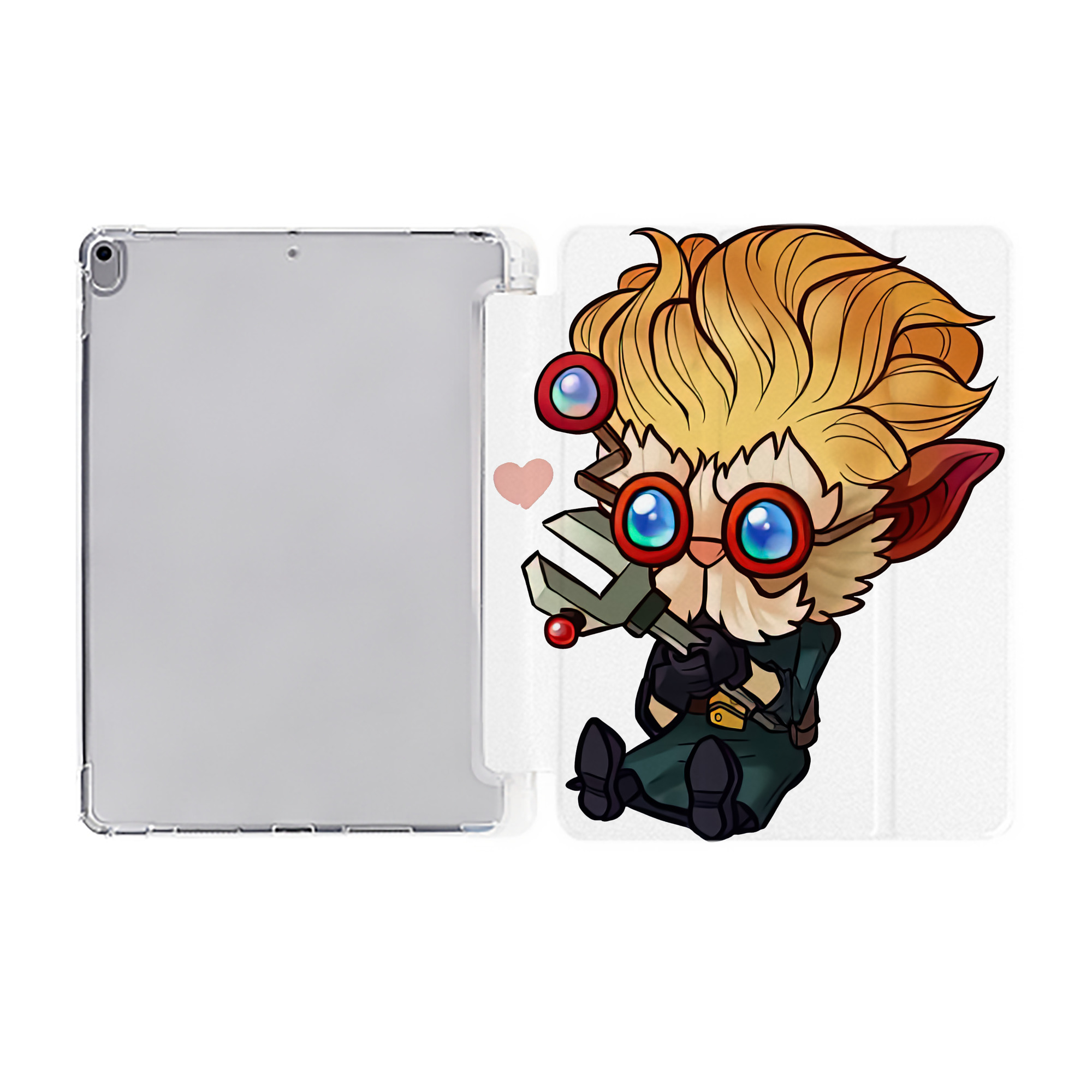 （画像用） リーグ・オブ・レジェンド League of Legends LOL IPad ケース ペン収納付き 三つ折りスタンド PUレザー×シリコン 対応機種9.5/10.5/10.9インチ